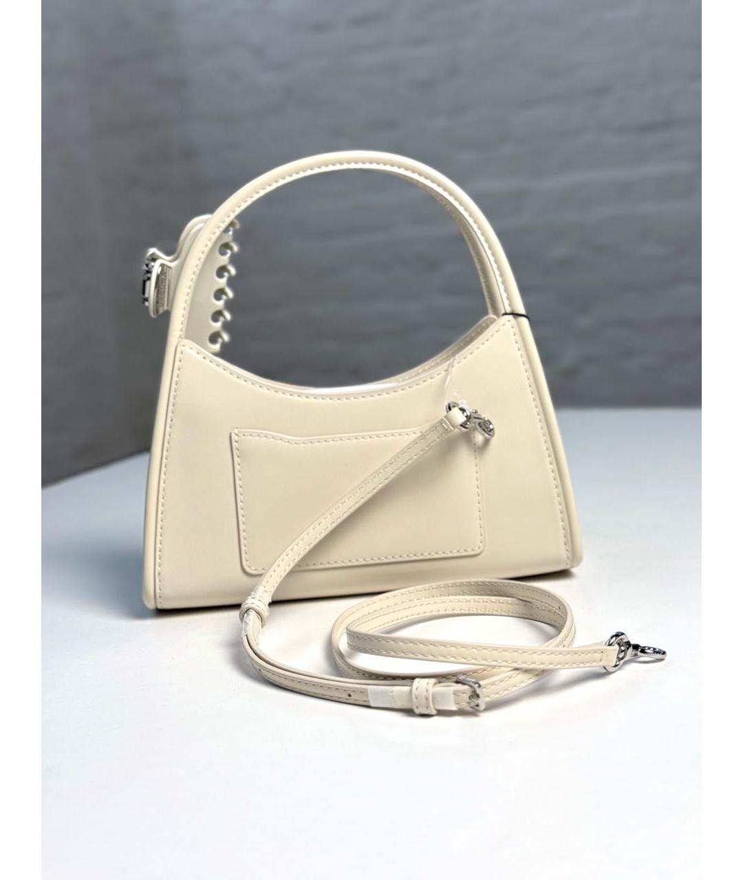 MARC JACOBS Бежевая кожаная сумка с короткими ручками, фото 3