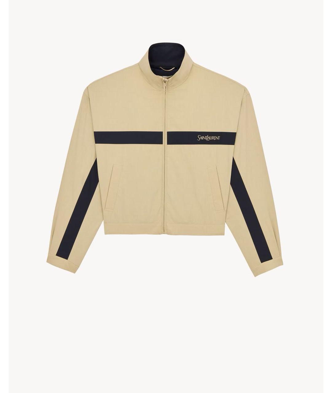 SAINT LAURENT Бежевая куртка, фото 6