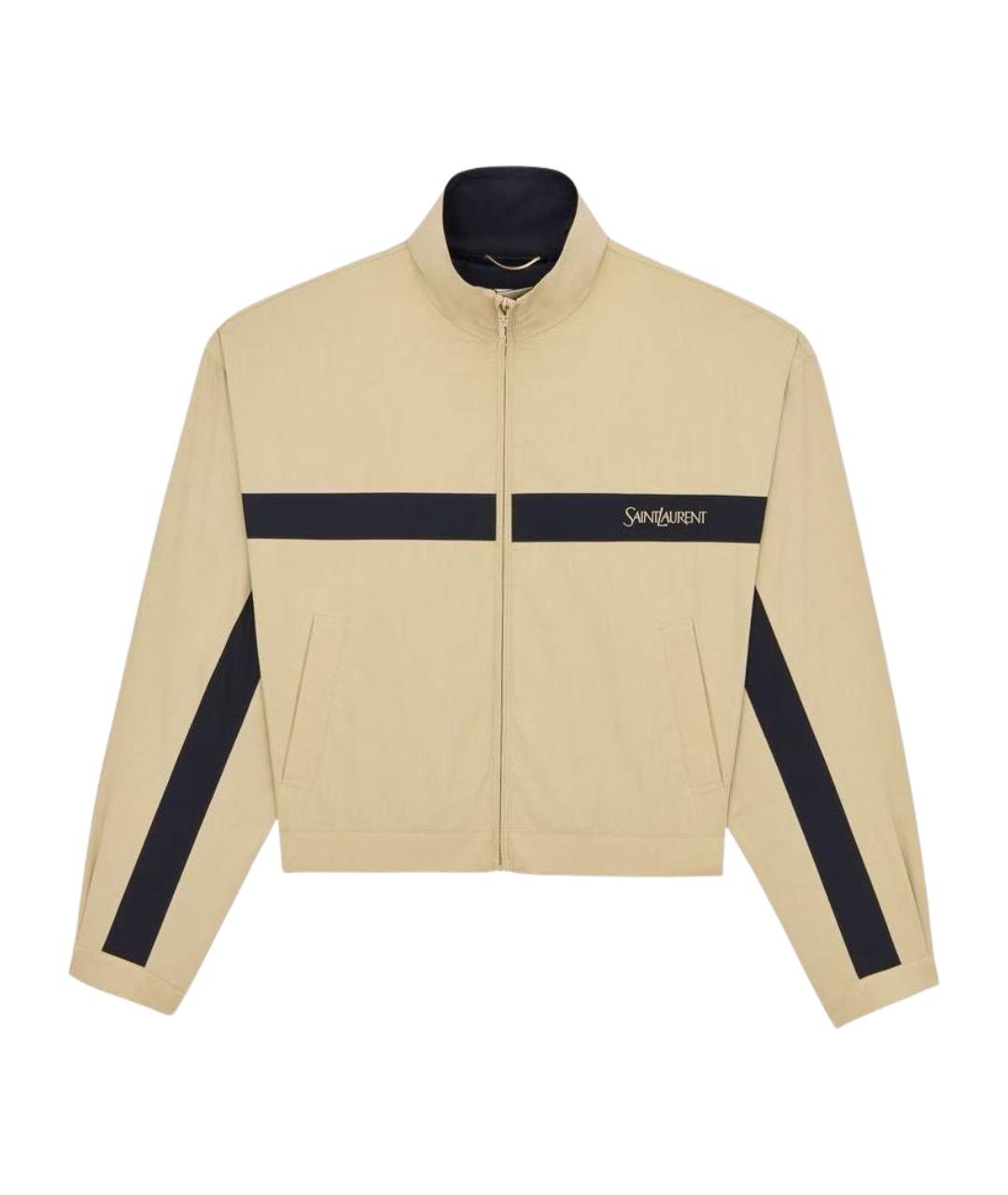 SAINT LAURENT Бежевая куртка, фото 1