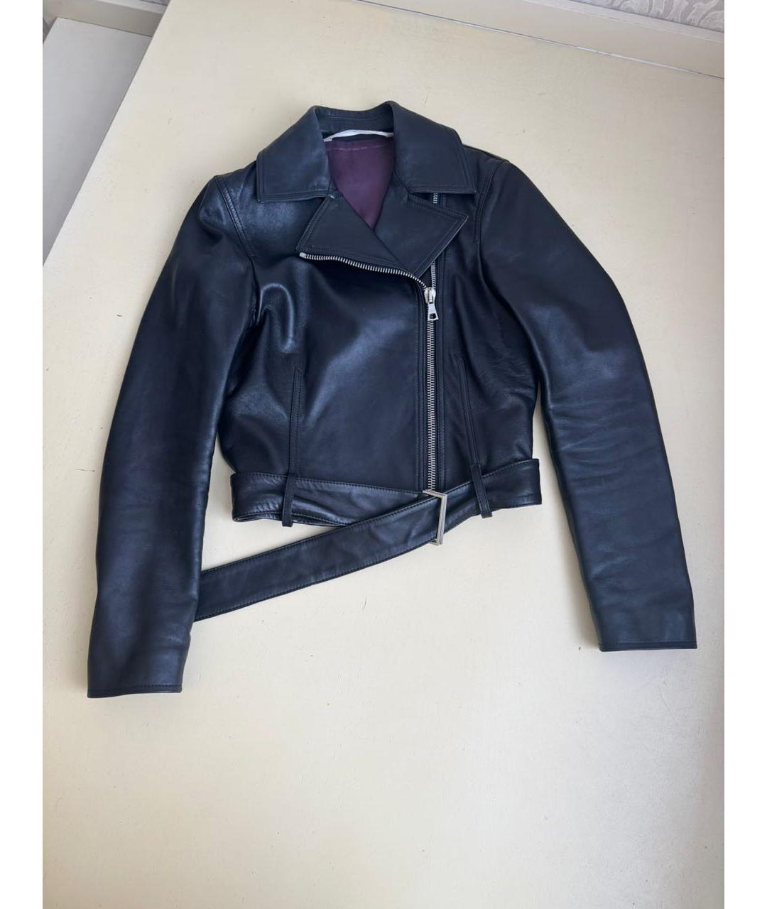 PALM ANGELS Черная кожаная куртка, фото 9