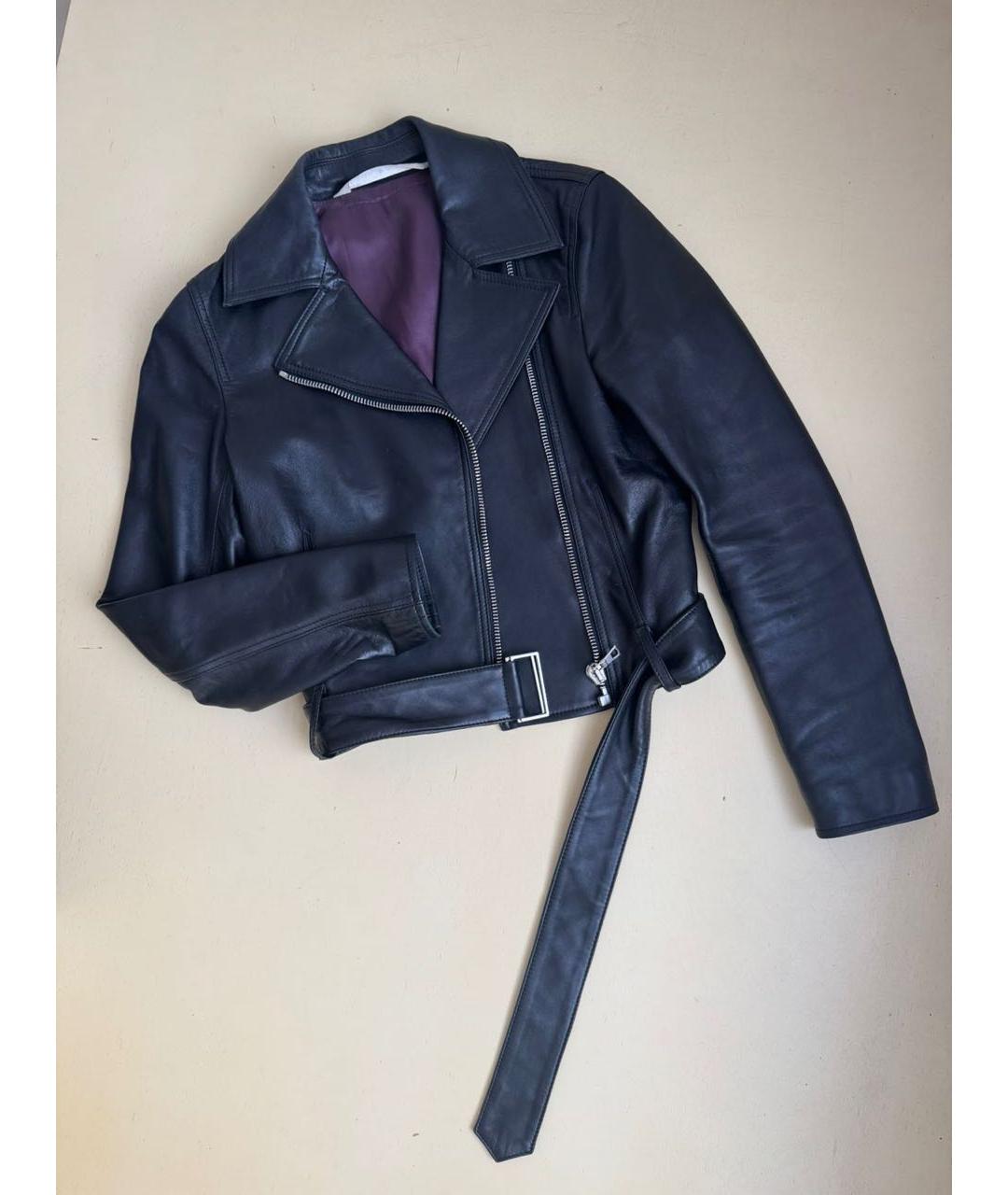 PALM ANGELS Черная кожаная куртка, фото 8