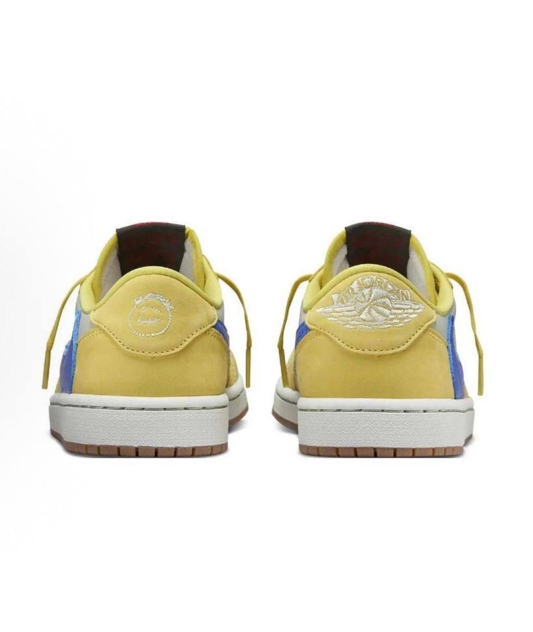 JORDAN Желтые низкие кроссовки / кеды, фото 5