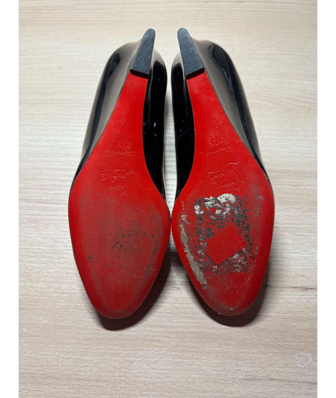 CHRISTIAN LOUBOUTIN Черные туфли из лакированной кожи, фото 8