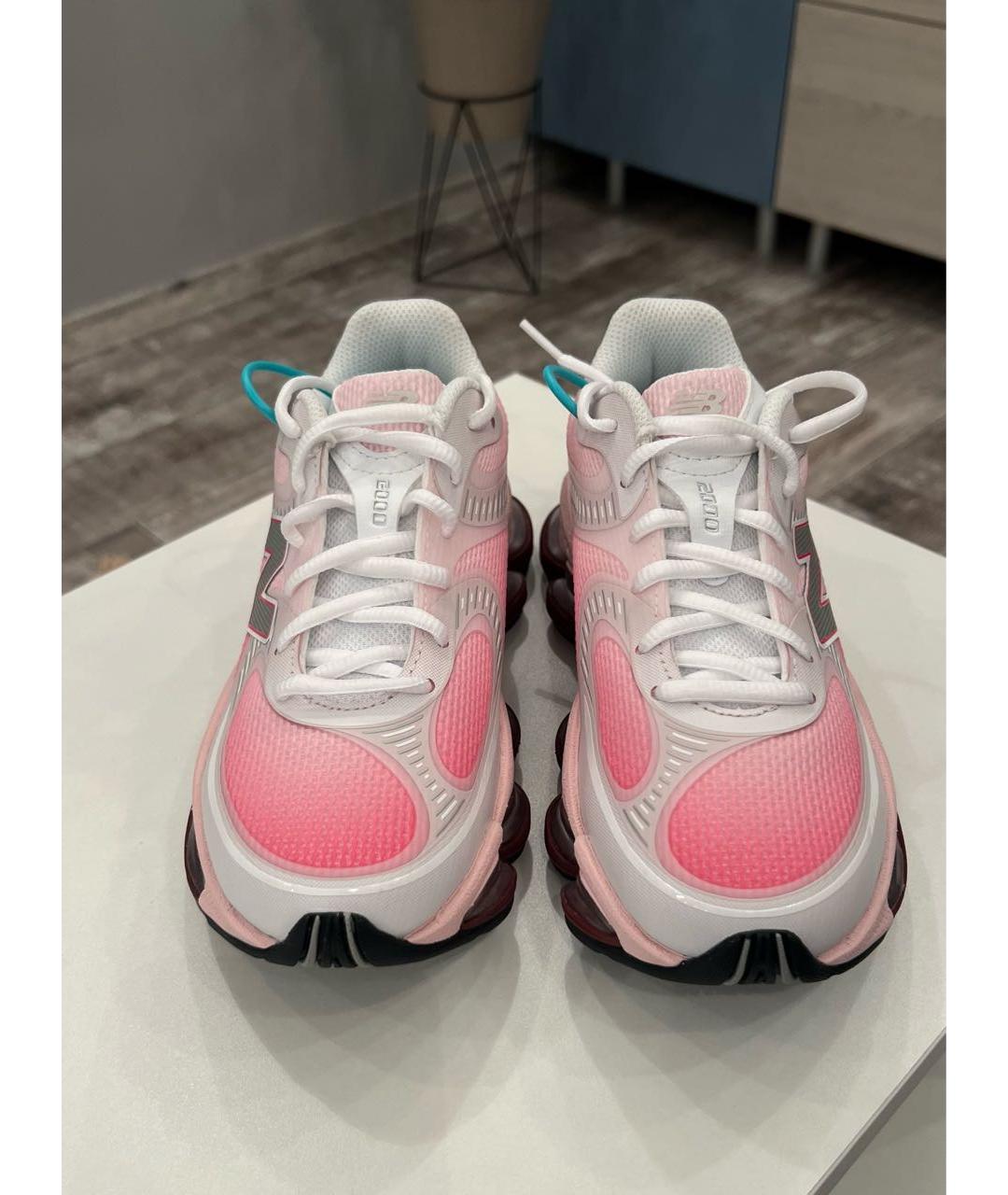 NEW BALANCE Розовые синтетические кроссовки, фото 2