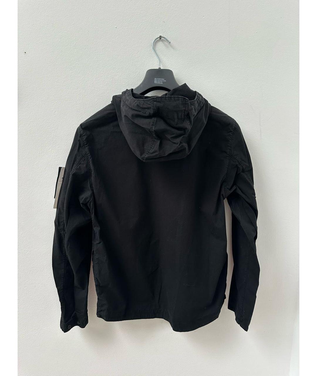 STONE ISLAND Черная хлопковая куртка, фото 2