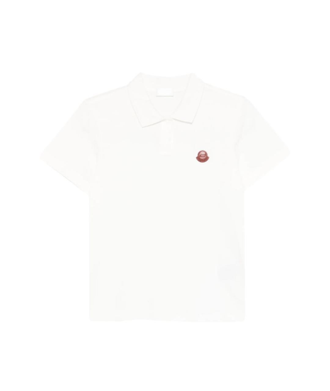 MONCLER Белая хлопковая футболка, фото 1