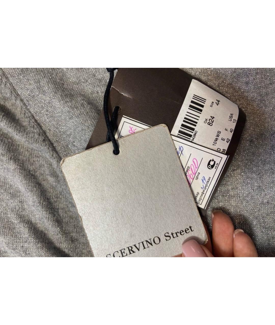 ERMANNO SCERVINO Серый шерстяной джемпер / свитер, фото 7