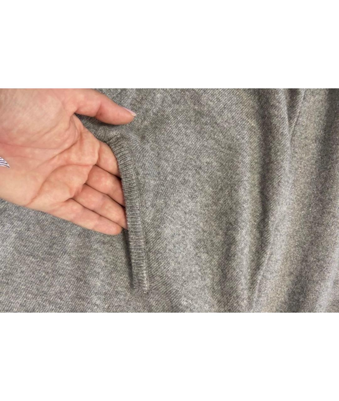 ERMANNO SCERVINO Серый шерстяной джемпер / свитер, фото 5