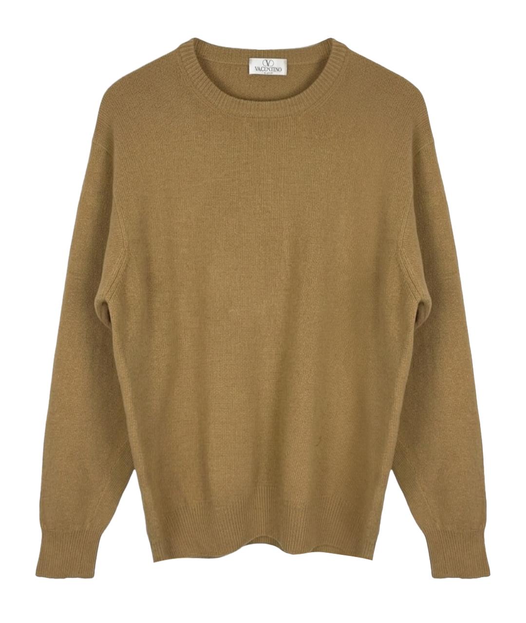 VALENTINO Бежевый шерстяной джемпер / свитер, фото 1