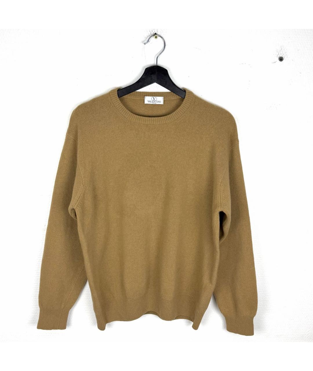 VALENTINO Бежевый шерстяной джемпер / свитер, фото 7