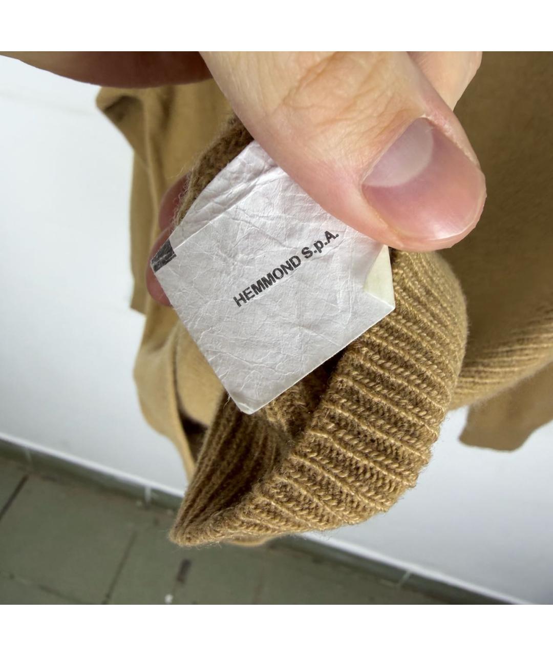 VALENTINO Бежевый шерстяной джемпер / свитер, фото 6