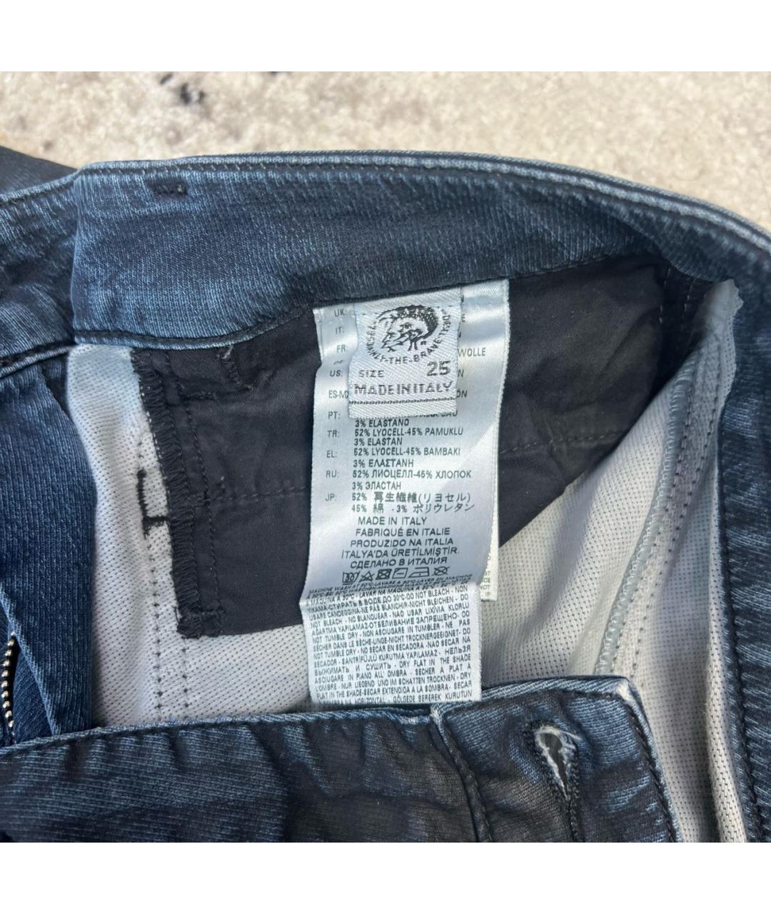 DIESEL Темно-синие прямые джинсы, фото 5