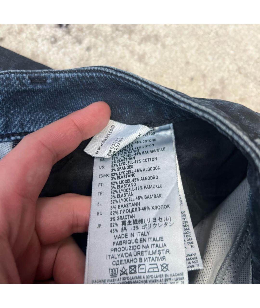 DIESEL Темно-синие прямые джинсы, фото 6