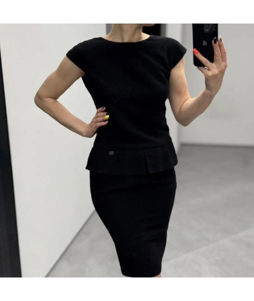 CHANEL Черное повседневное платье, фото 2