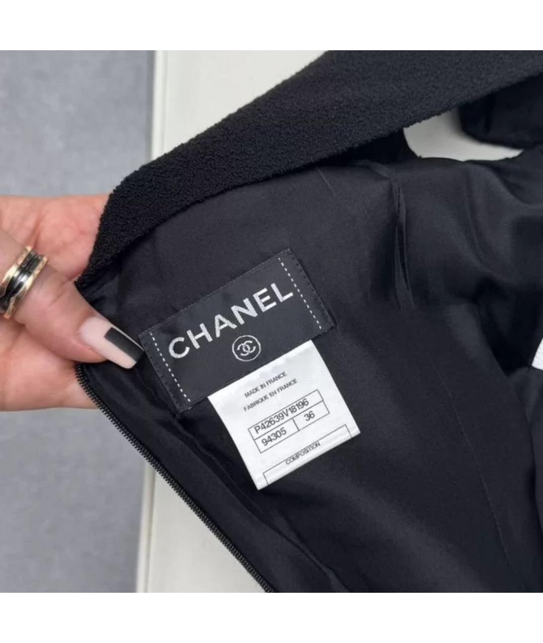 CHANEL Черное повседневное платье, фото 7