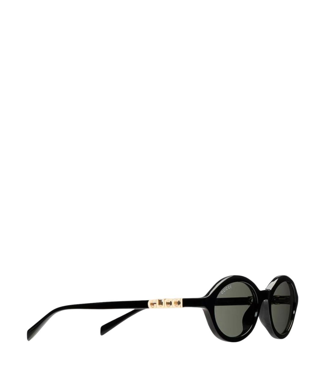 GUCCI Черные пластиковые солнцезащитные очки, фото 1