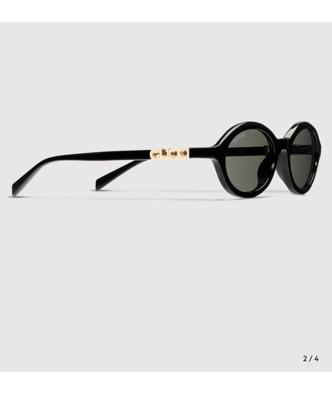GUCCI Черные пластиковые солнцезащитные очки, фото 5