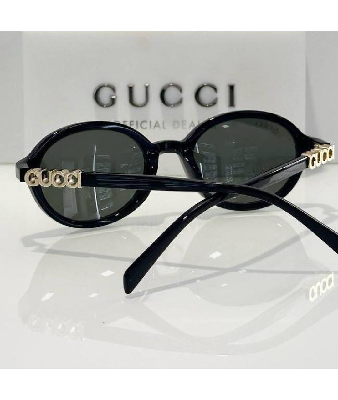 GUCCI Черные пластиковые солнцезащитные очки, фото 3