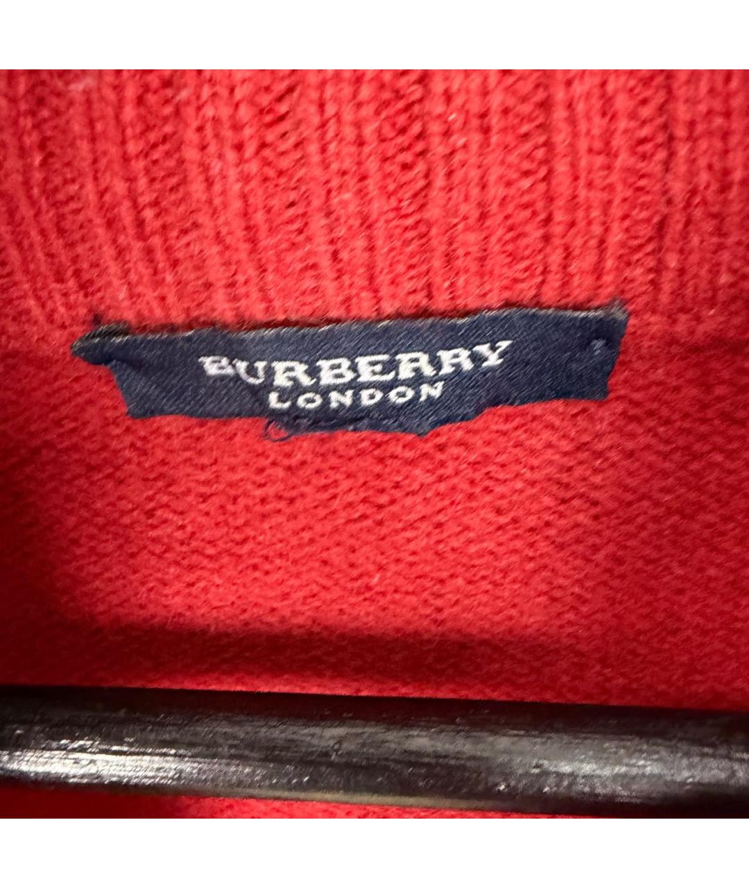 BURBERRY Бордовый шерстяной джемпер / свитер, фото 5