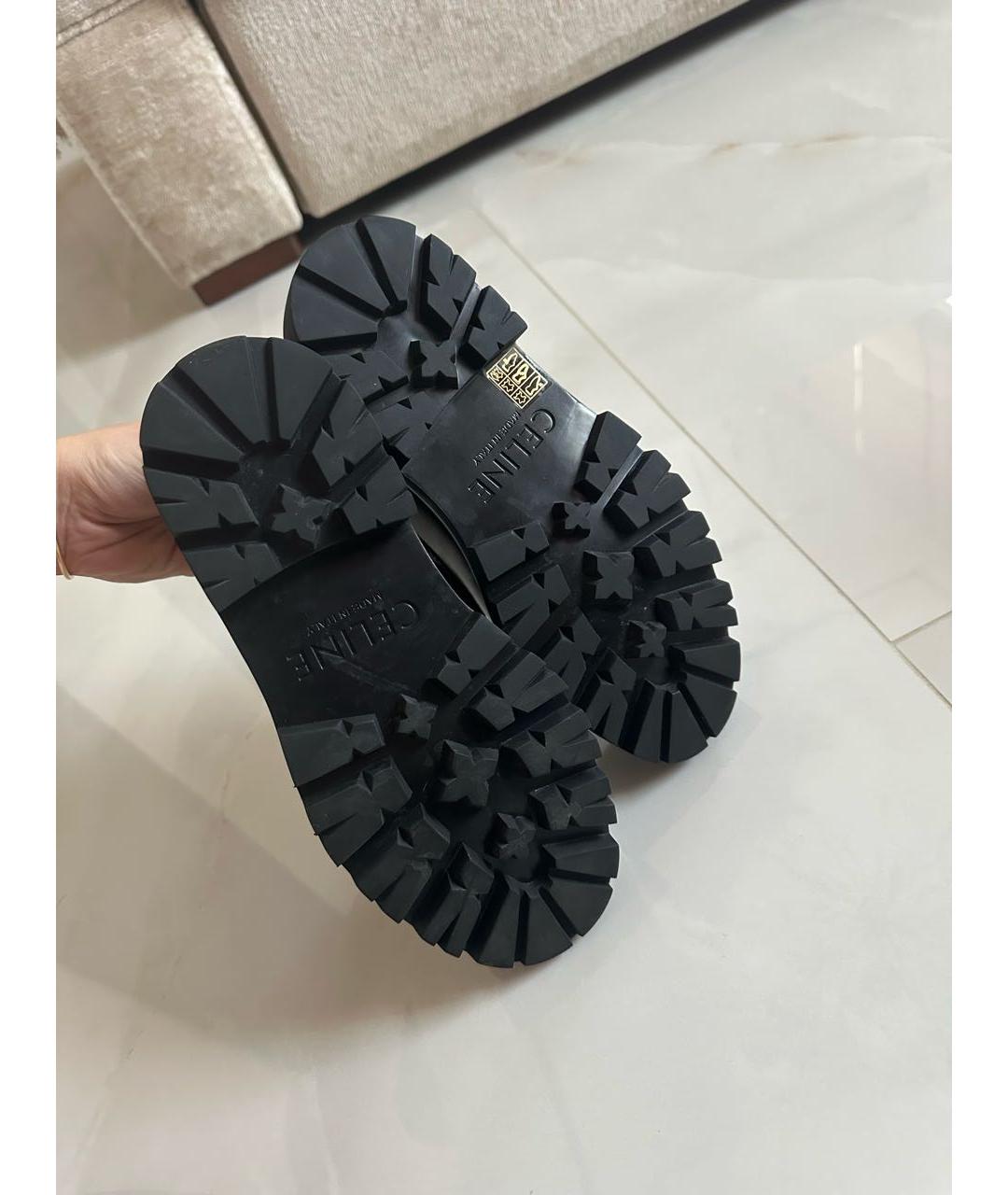 CELINE Черные лоферы, фото 5