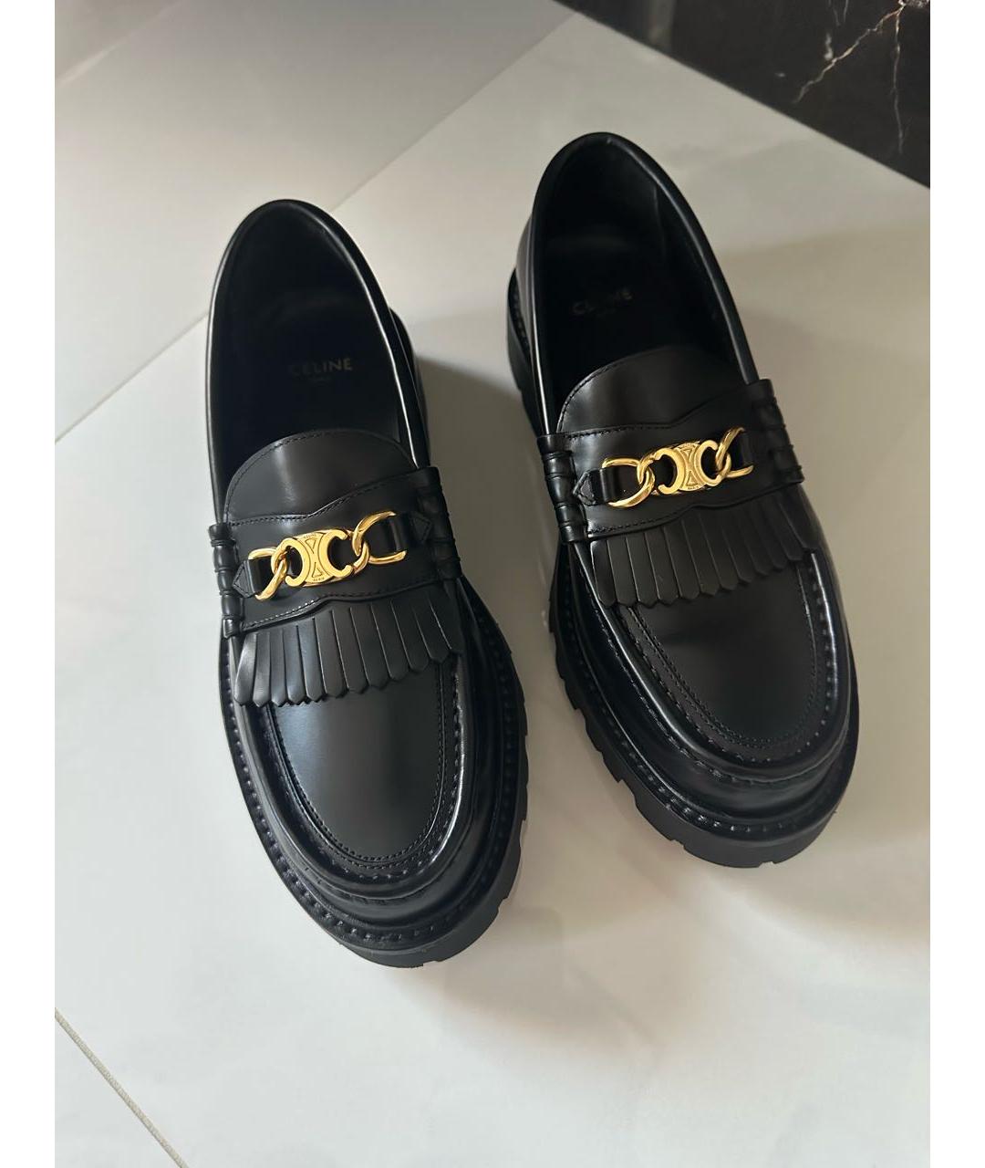 CELINE Черные лоферы, фото 3