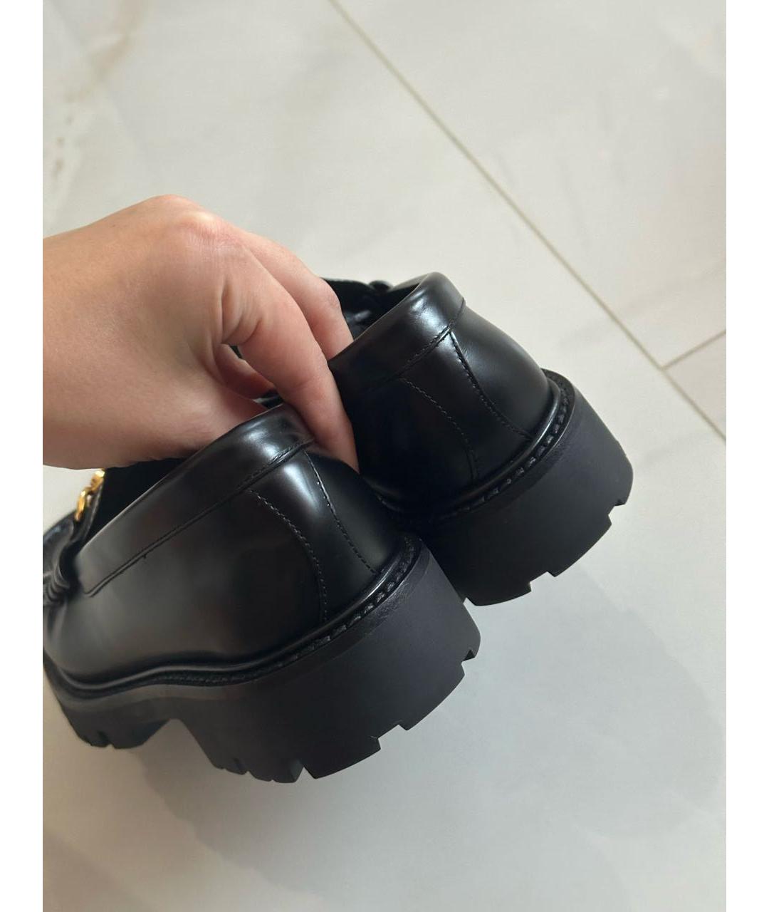 CELINE Черные лоферы, фото 4