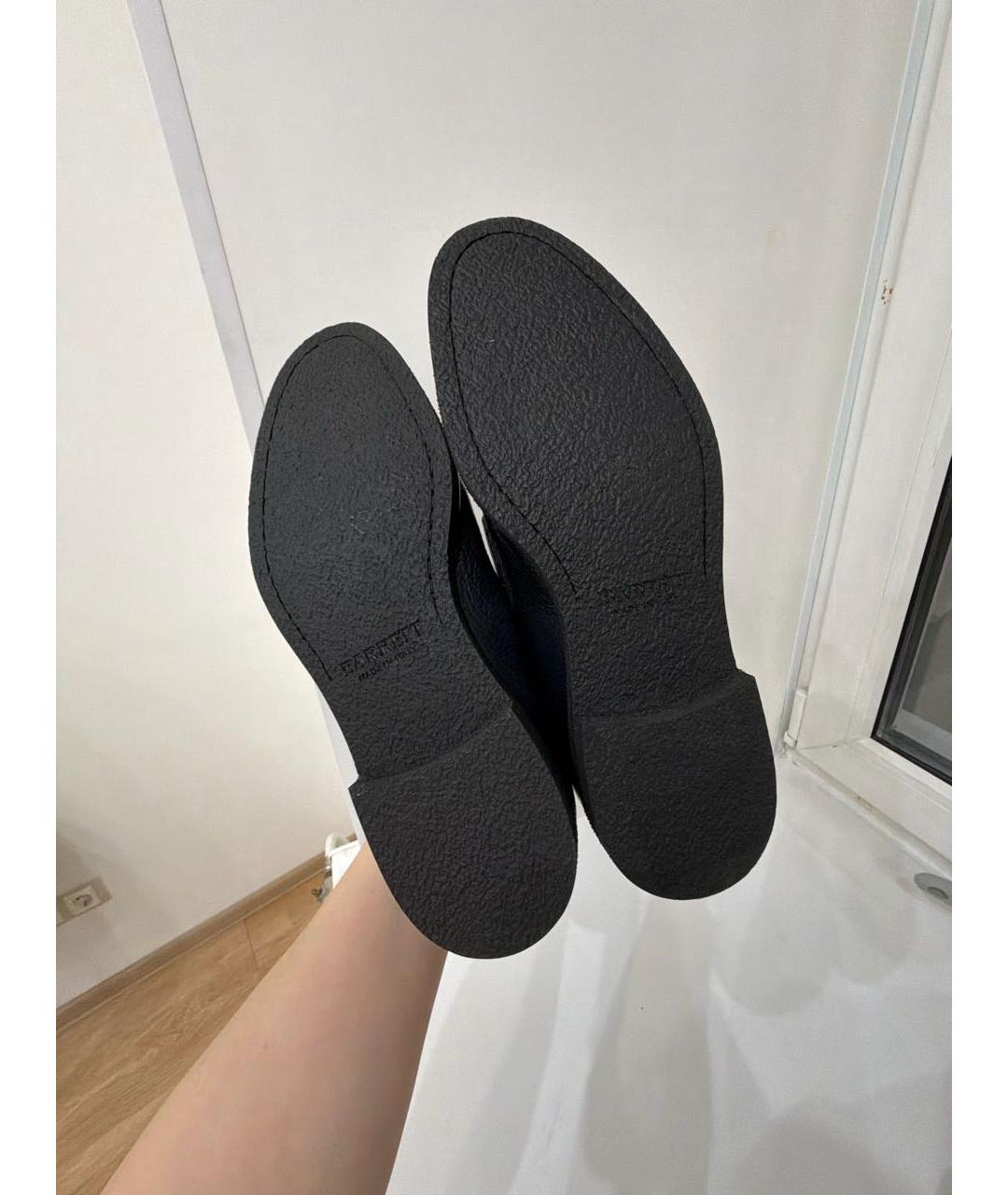 BARRETT Черные кожаные туфли, фото 4