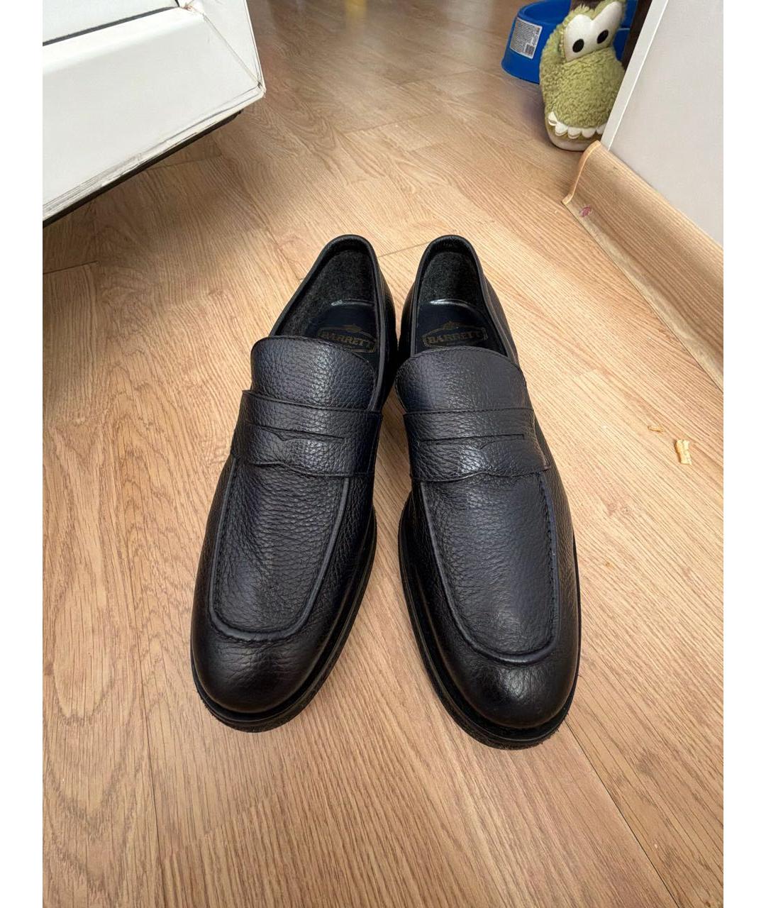 BARRETT Черные кожаные туфли, фото 2