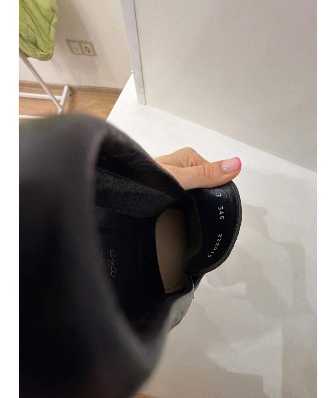 BARRETT Черные кожаные туфли, фото 5