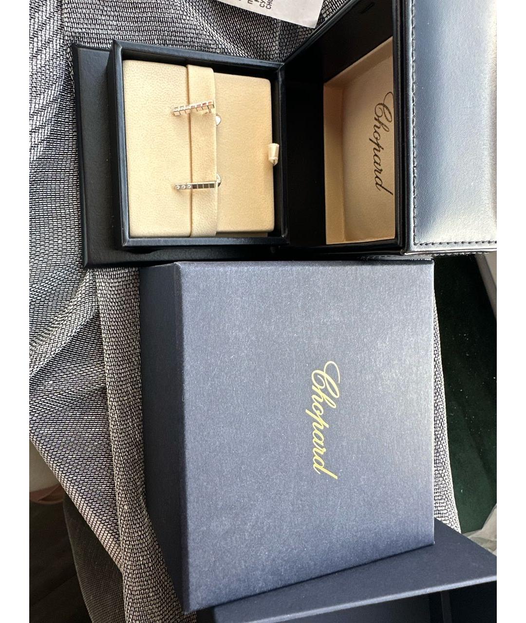 CHOPARD Серебряные серьги из белого золота, фото 3