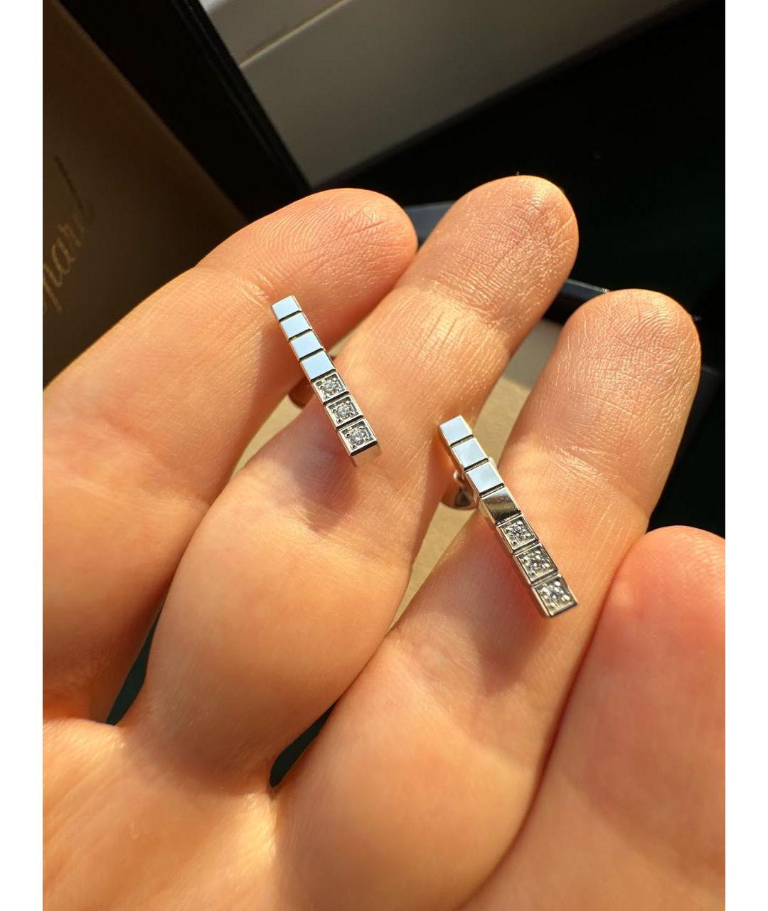 CHOPARD Серебряные серьги из белого золота, фото 7