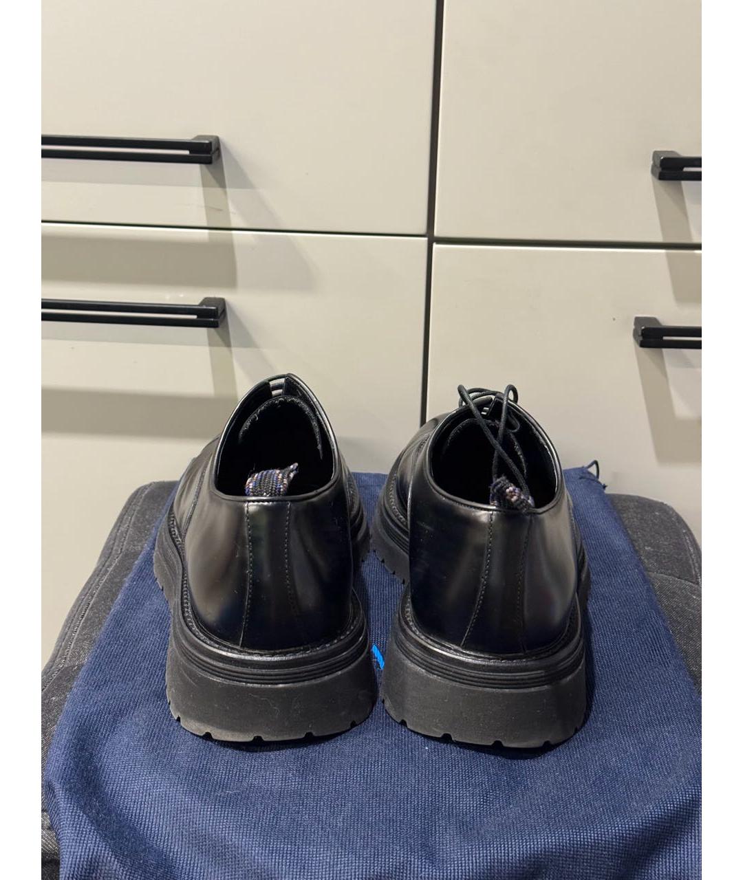 BARRETT Черные кожаные туфли, фото 4