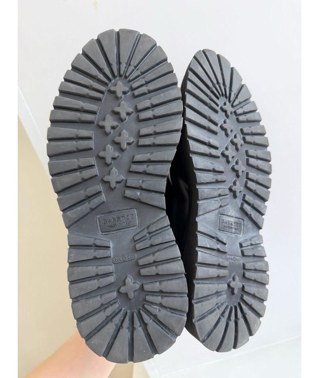 BARRETT Черные кожаные туфли, фото 5