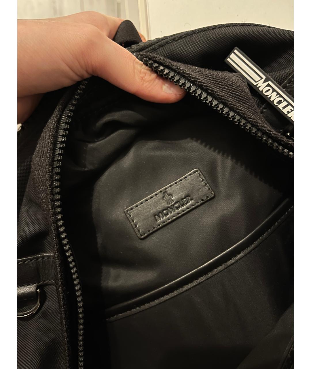 MONCLER Черный рюкзак, фото 8