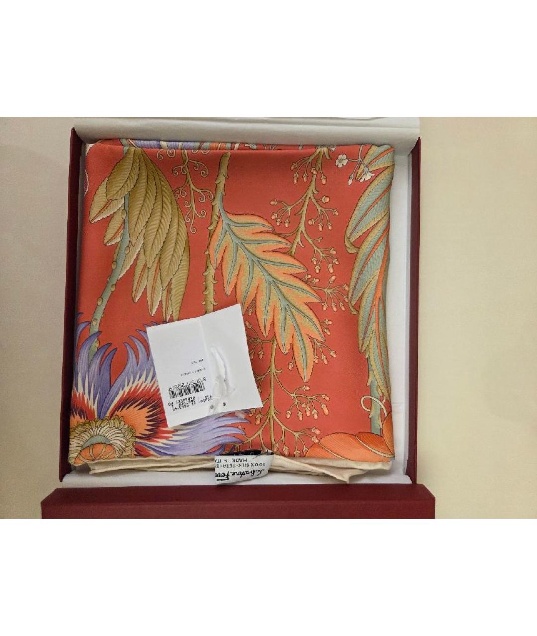 FERRAGAMO Мульти шелковый платок, фото 5