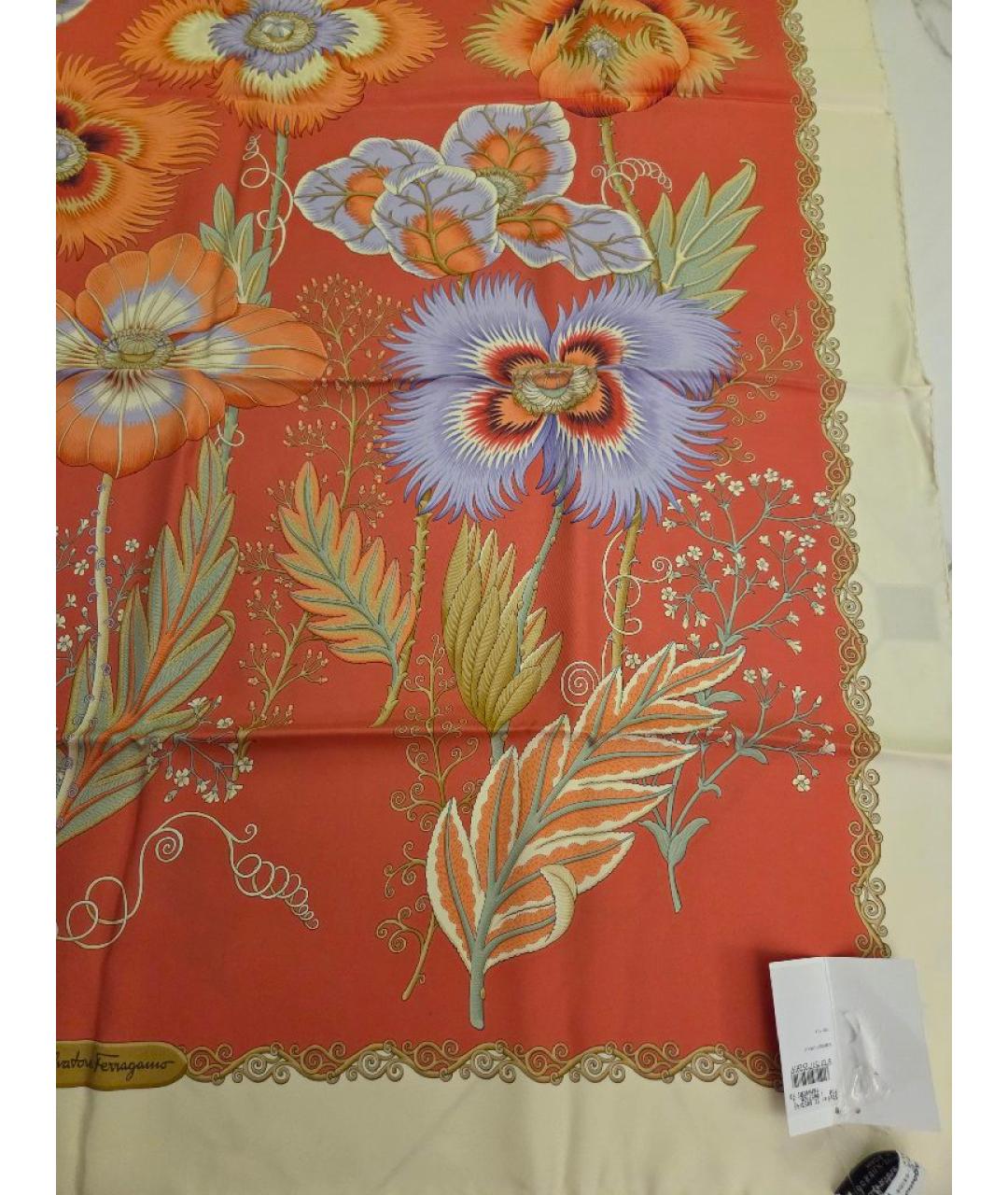 FERRAGAMO Мульти шелковый платок, фото 2