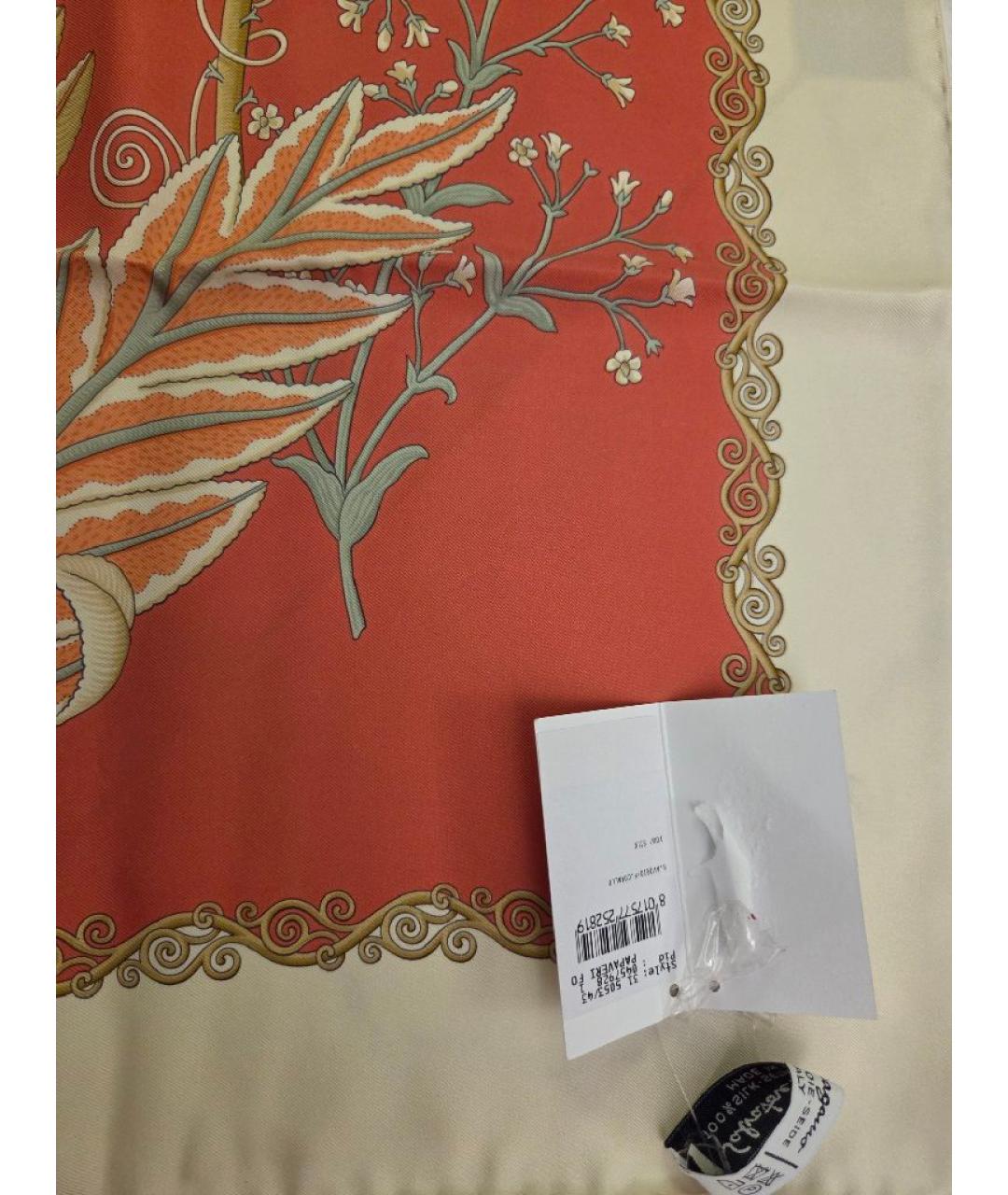 FERRAGAMO Мульти шелковый платок, фото 3