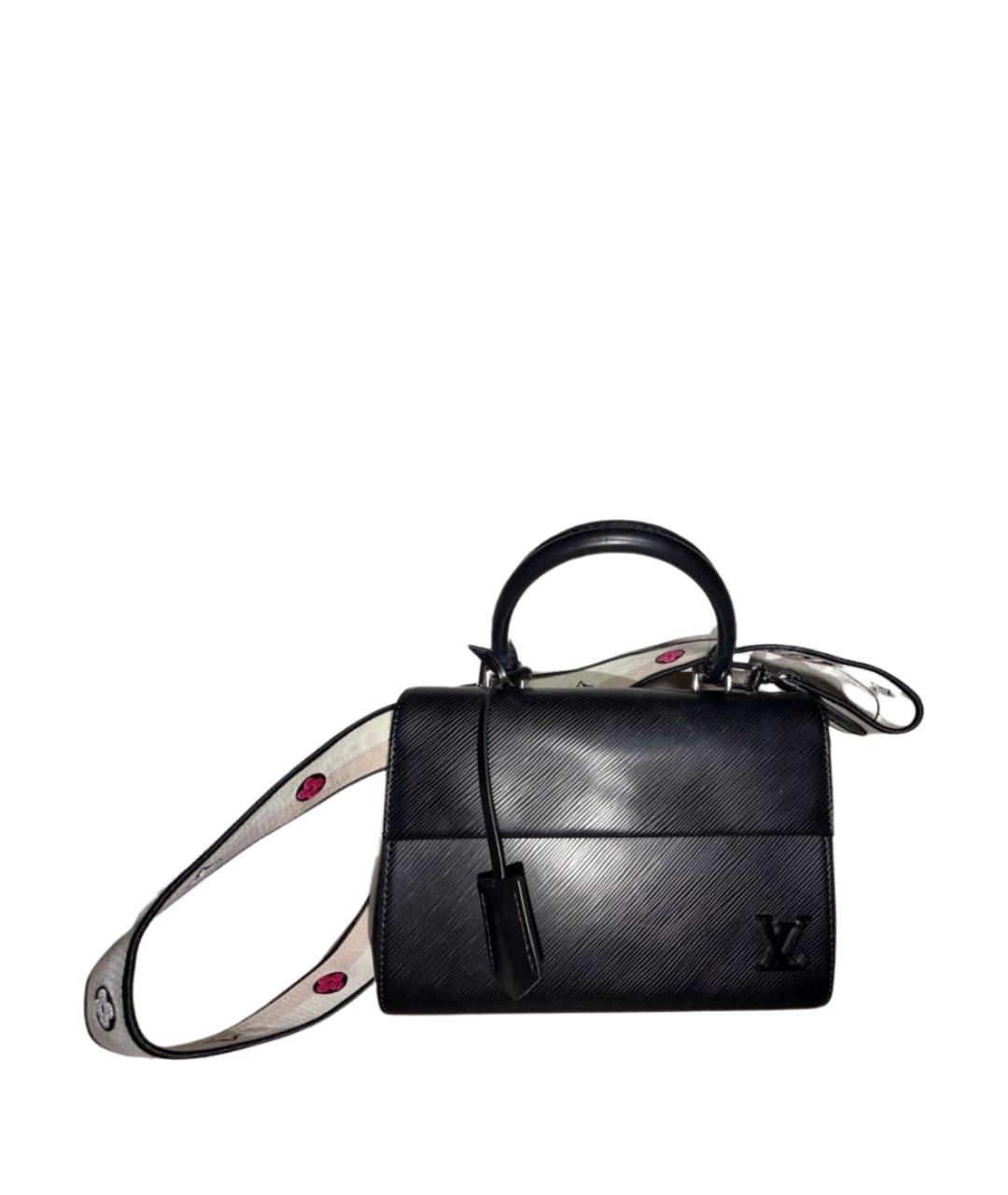 LOUIS VUITTON Черная кожаная сумка через плечо, фото 1