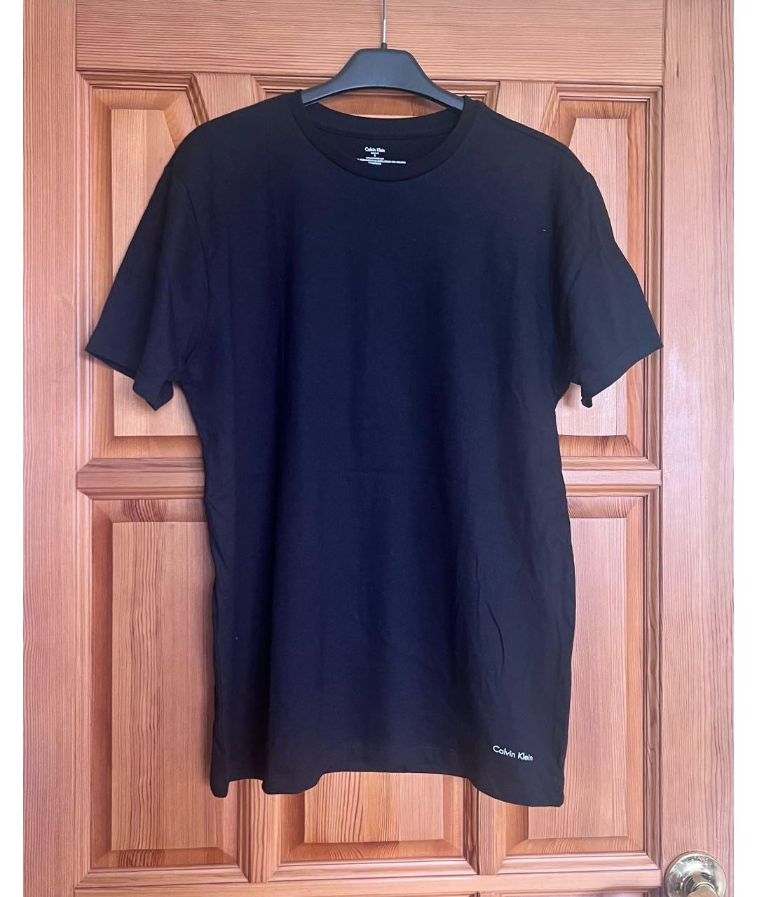 CALVIN KLEIN Черная хлопковая футболка, фото 4