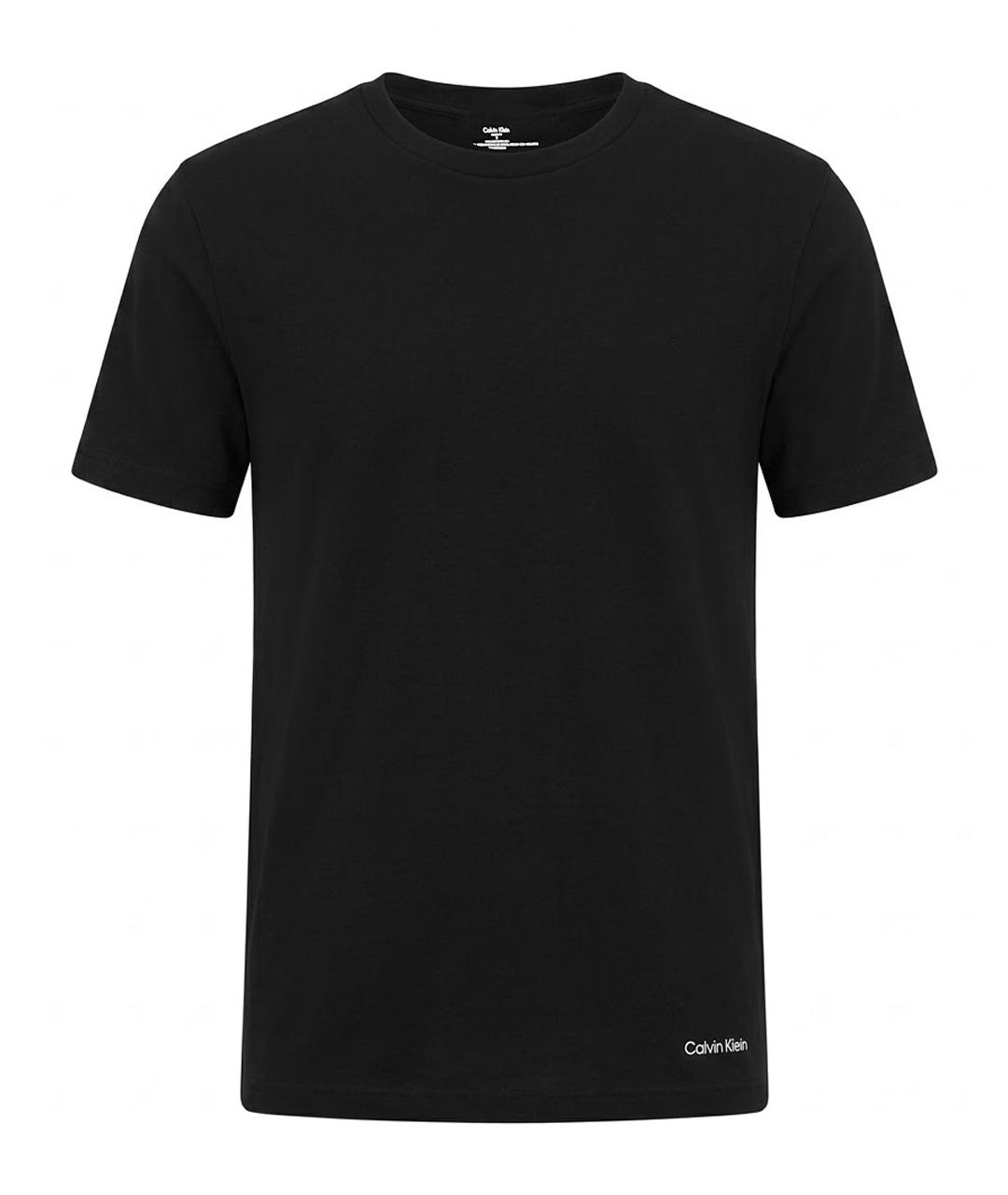 CALVIN KLEIN Черная хлопковая футболка, фото 1