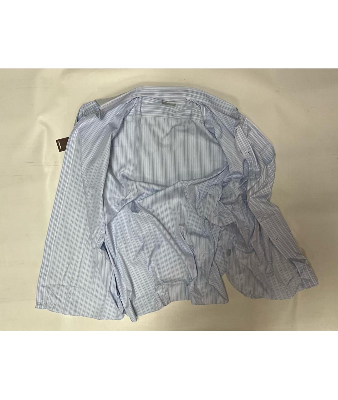 STEFANO RICCI Голубая хлопковая классическая рубашка, фото 2