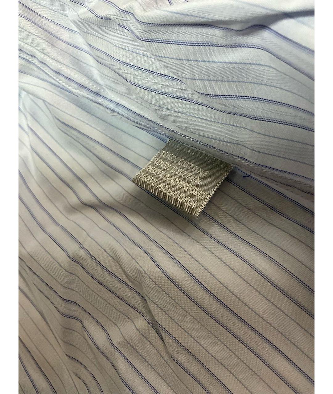 STEFANO RICCI Голубая хлопковая классическая рубашка, фото 6