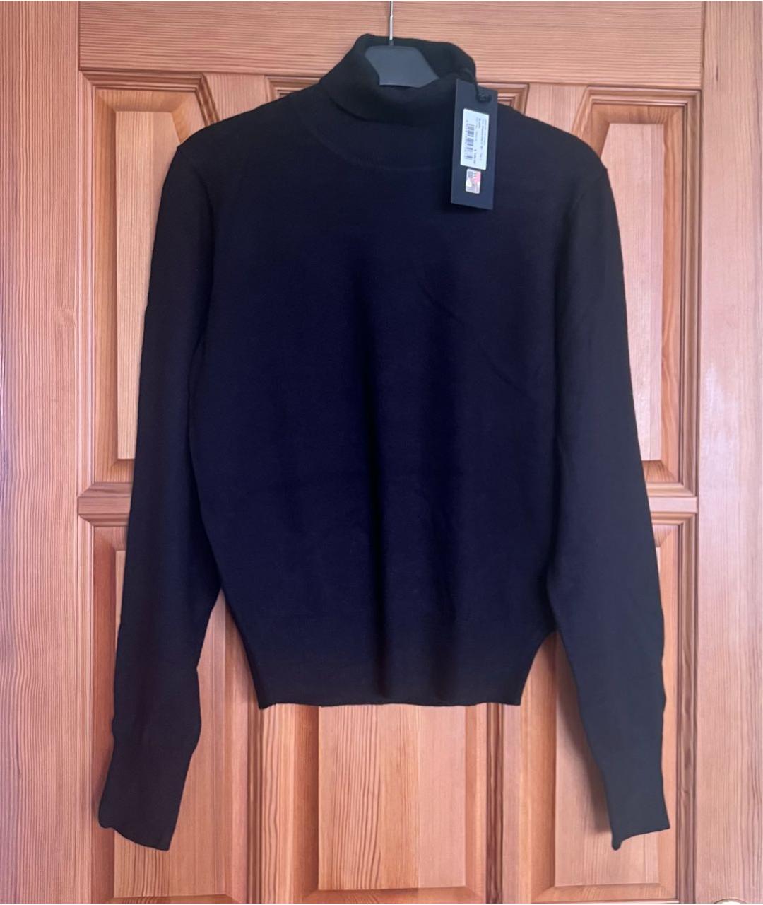 JOHN RICHMOND Черный вискозный джемпер / свитер, фото 4