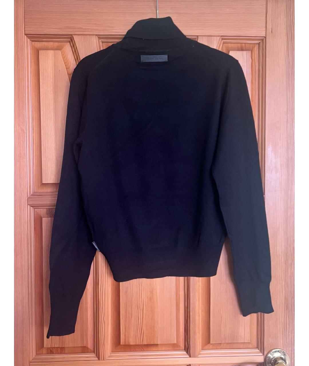 JOHN RICHMOND Черный вискозный джемпер / свитер, фото 2