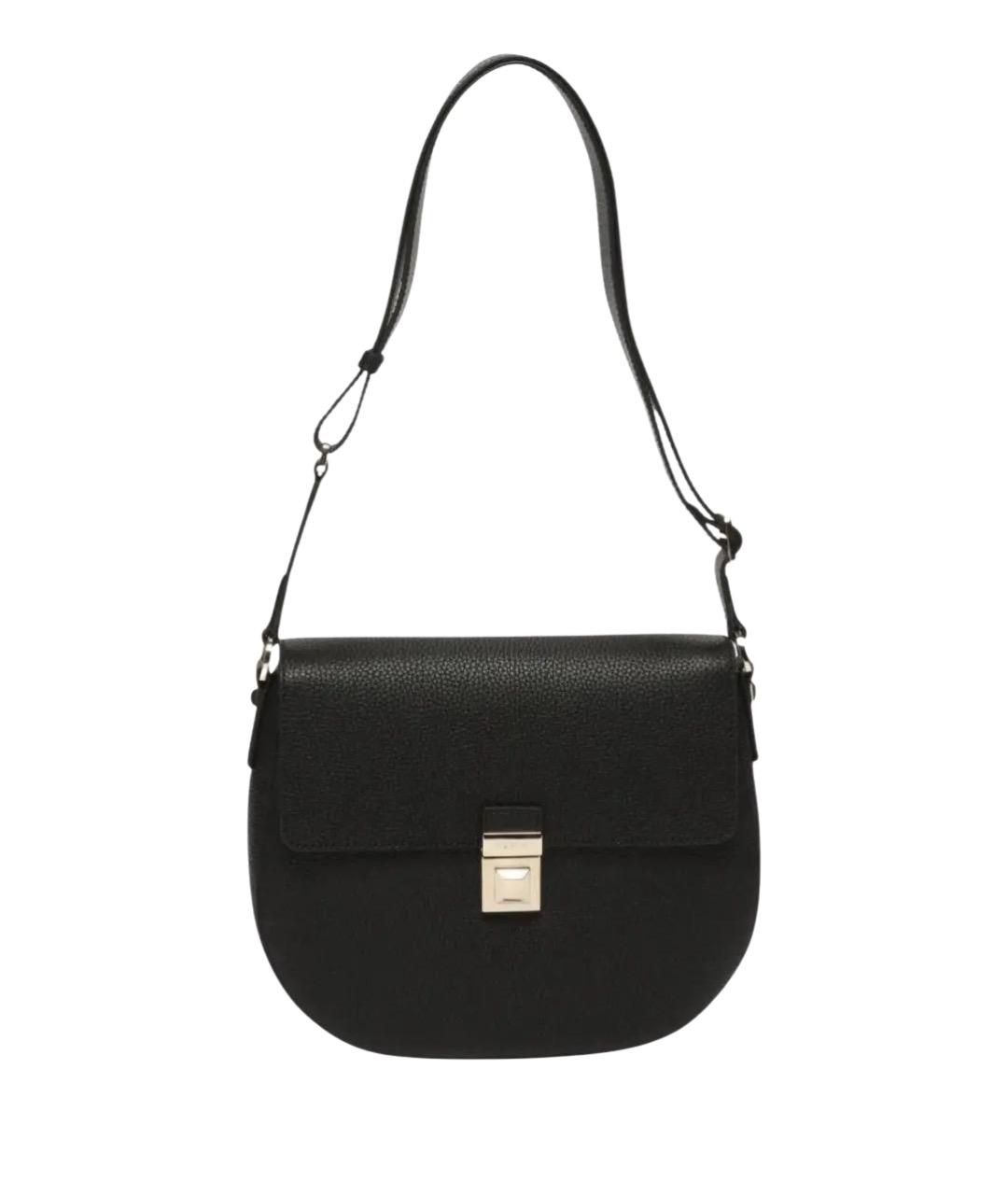 FURLA Черная кожаная сумка через плечо, фото 1