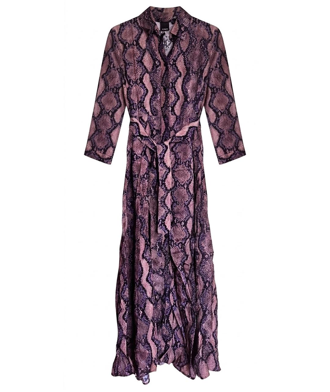 PINKO Коричневое вискозное повседневное платье, фото 1