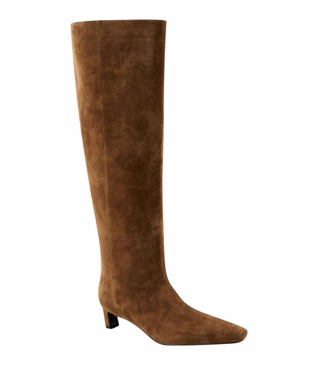 12 STOREEZ Коричневые замшевые сапоги, фото 1