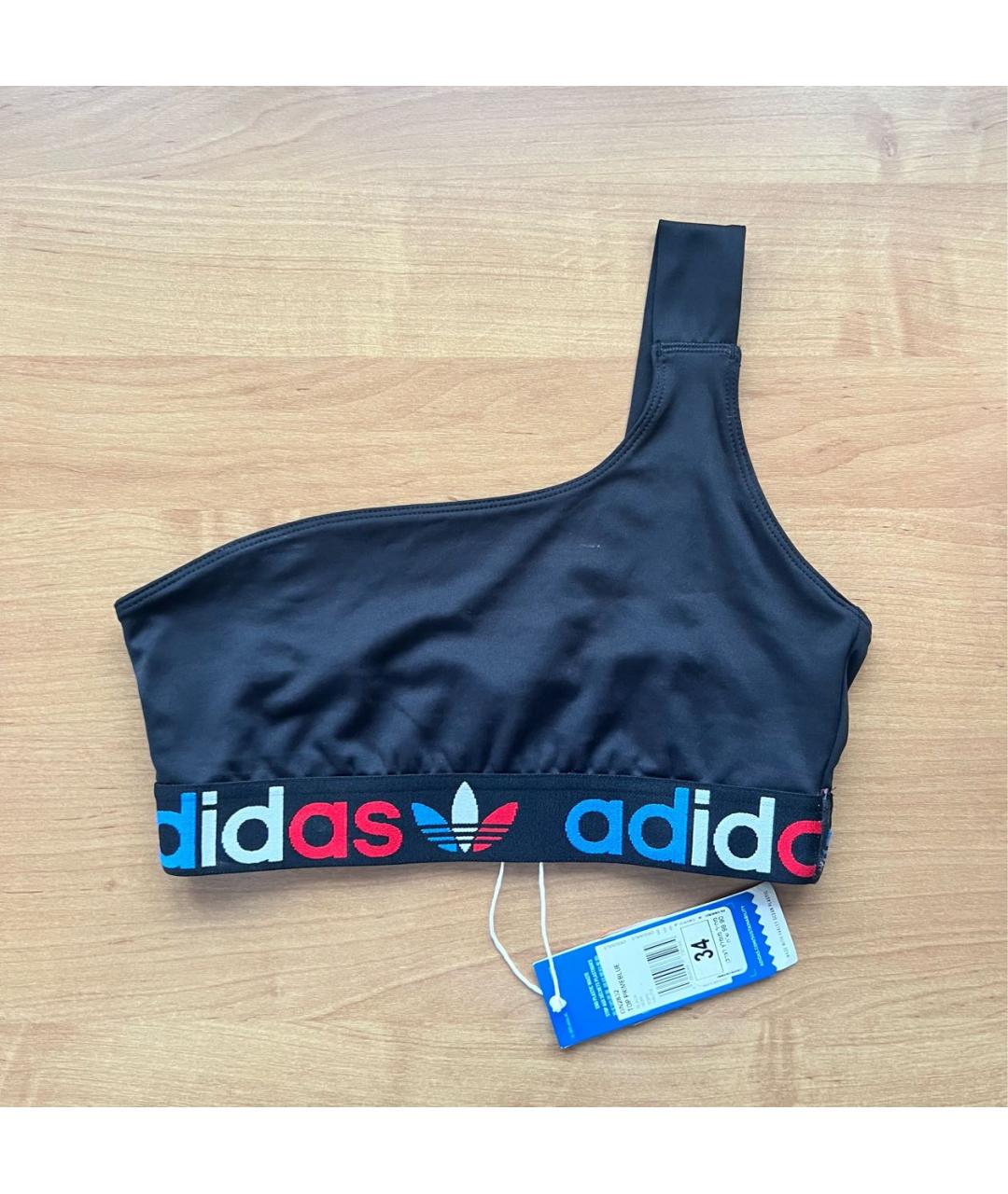 ADIDAS Черная майка, фото 4