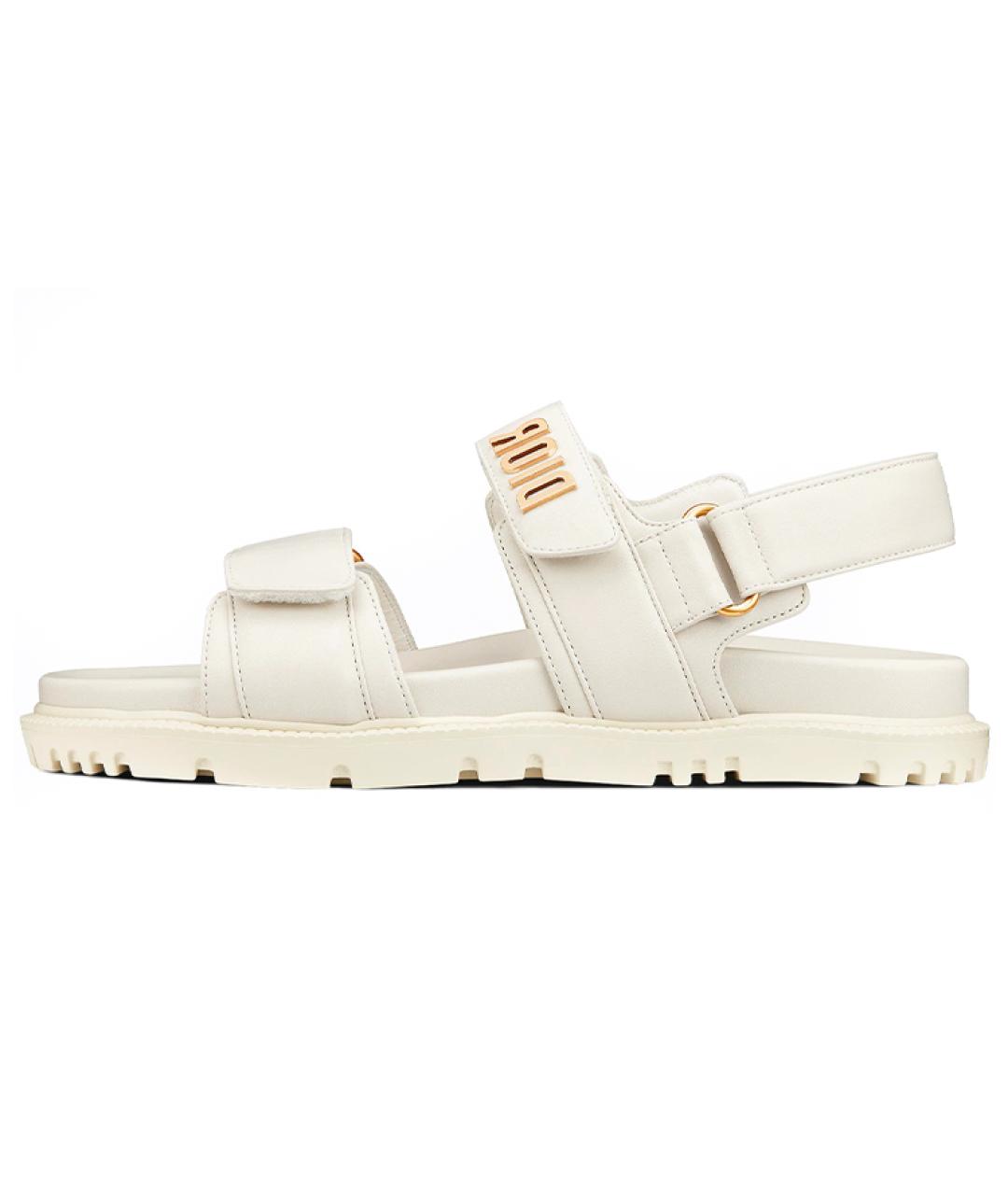 CHRISTIAN DIOR Белые сандалии, фото 2