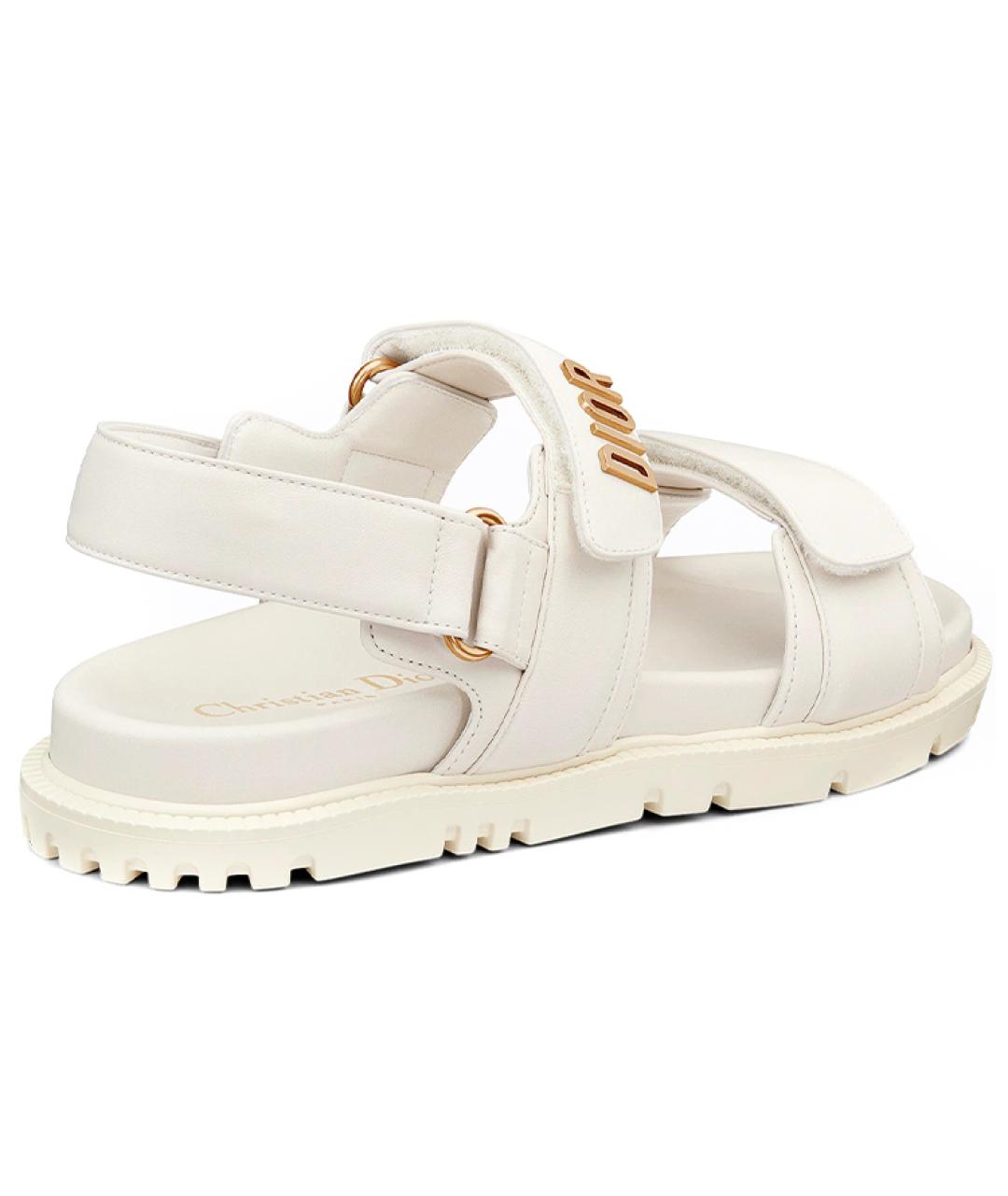 CHRISTIAN DIOR Белые сандалии, фото 4